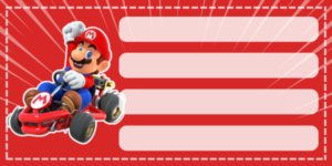 Etiquetas escolares de Mario Bross