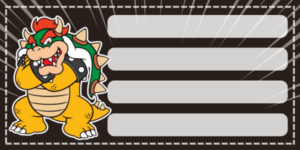 Etiquetas escolares de Mario Bross