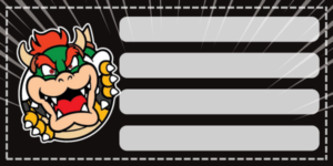 Etiquetas escolares de Mario Bross