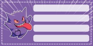Etiquetas escolares de Pokémon