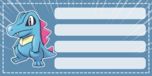 Etiquetas escolares de Pokémon