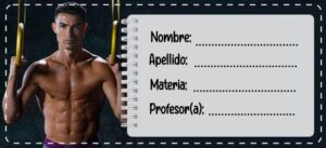 Etiquetas Escolares de Cristiano Ronaldo