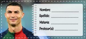 Etiquetas Escolares de Cristiano Ronaldo