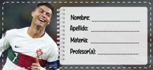 Etiquetas Escolares de Cristiano Ronaldo