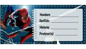 Etiquetas Escolares de Spider-man