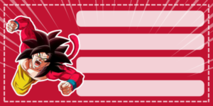 Etiquetas escolares de Dragon Ball