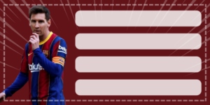 Etiquetas Escolares de Lionel Messi