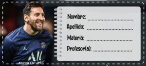 Etiquetas Escolares de Lionel Messi