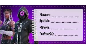 Etiquetas Escolares de Fortnite