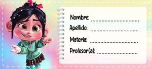 Etiquetas de Vanellope