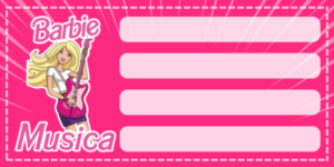 Etiquetas Escolares de Barbie