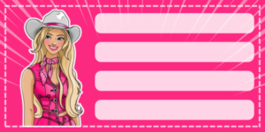 Etiquetas Escolares de Barbie