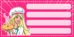 Etiquetas Escolares de Barbie
