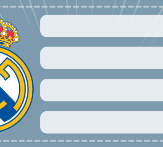 Etiquetas Escolares de Real Madrid