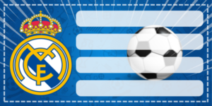 Etiquetas Escolares de Real Madrid