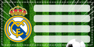 Etiquetas Escolares de Real Madrid