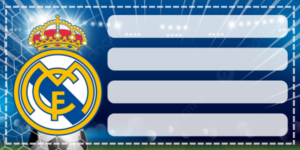 Etiquetas Escolares de Real Madrid
