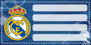 Etiquetas Escolares de Real Madrid