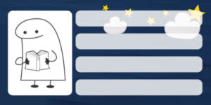 Etiquetas escolares de Flork