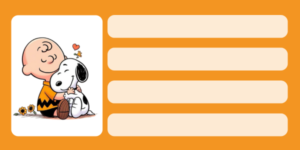 Etiquetas Escolares de Snoopy