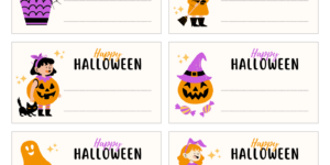 etiquetas de halloween