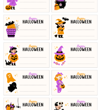 etiquetas de halloween